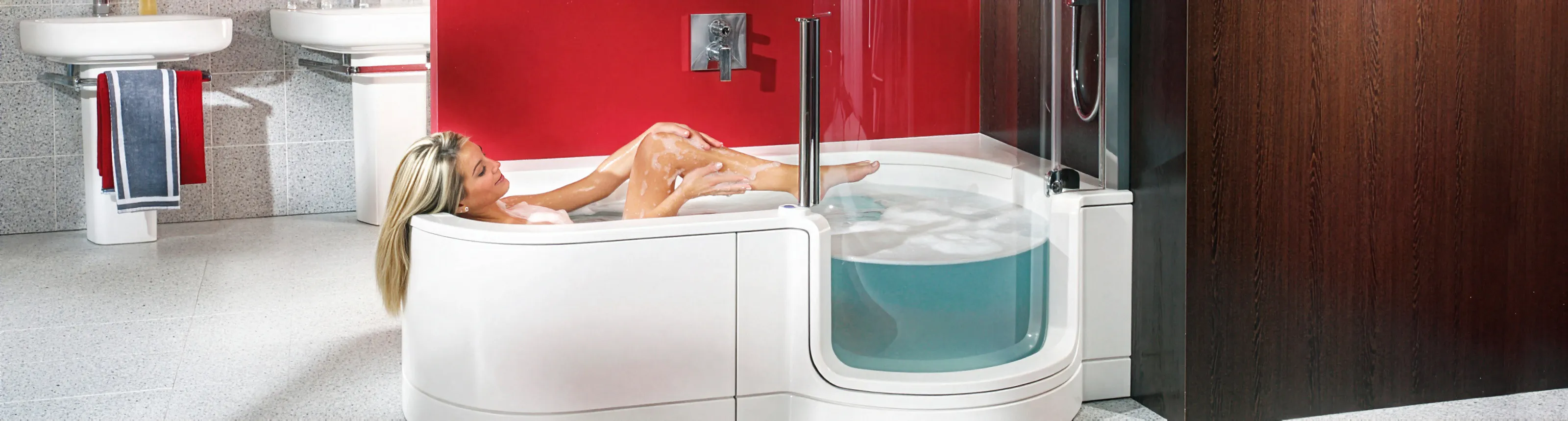 Barrierefreie Duschwanne von Artweger.