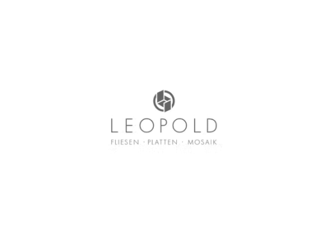 Logo des Unternehmens Leopold in grauer Schrift mit rundem Icon.