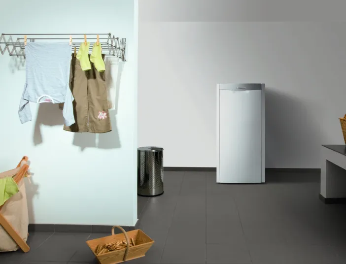 Hauswirtschaftsraum mit Heizkessel "icovit exclusiv" von Vaillant.